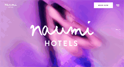 Desktop Screenshot of naumihotels.com