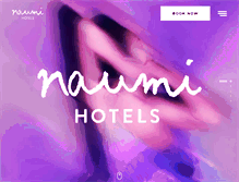 Tablet Screenshot of naumihotels.com